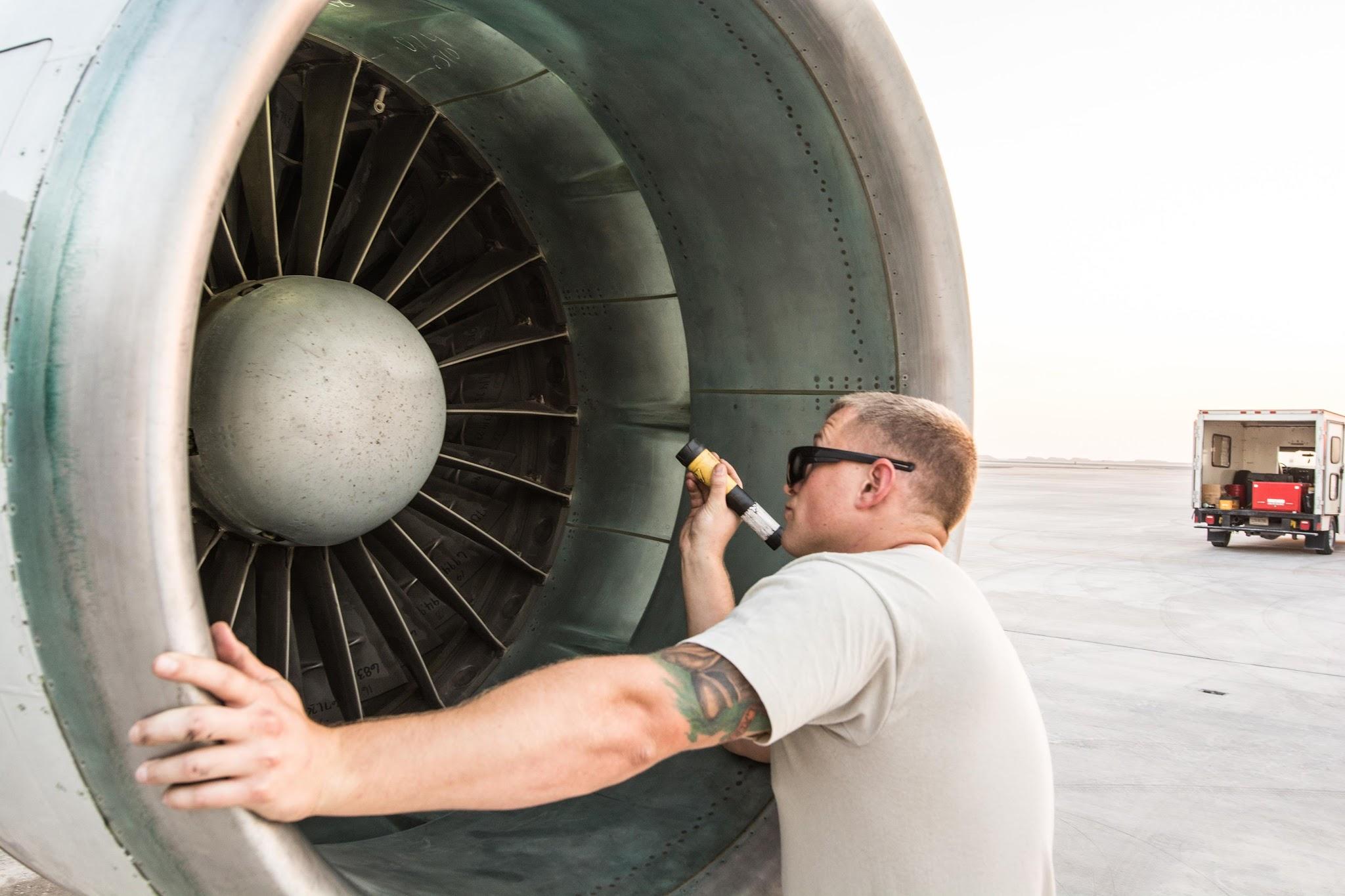 Aviation engine inspection