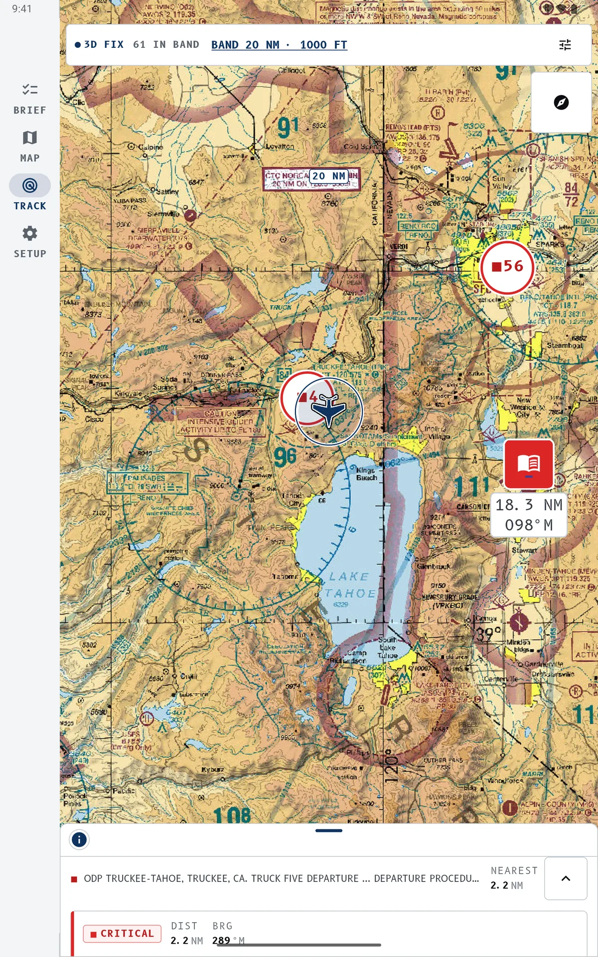 Live tracking on an Android tablet