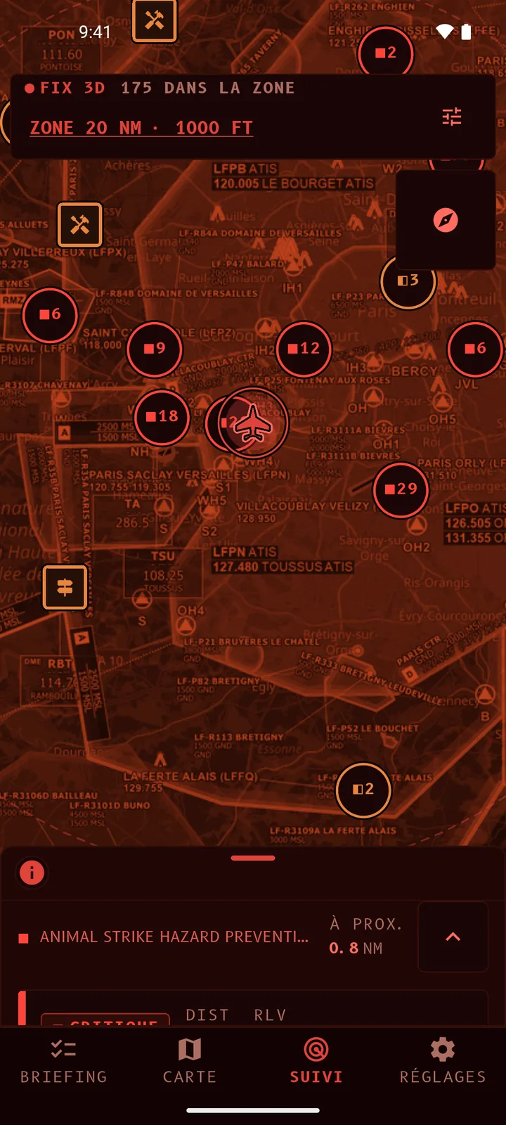 Thème rouge nuit sur Android