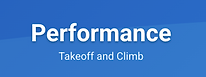 Performance app logo, Takeoff and Climb