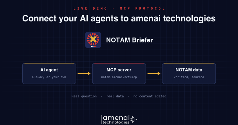 AI agent, MCP server and NOTAM data